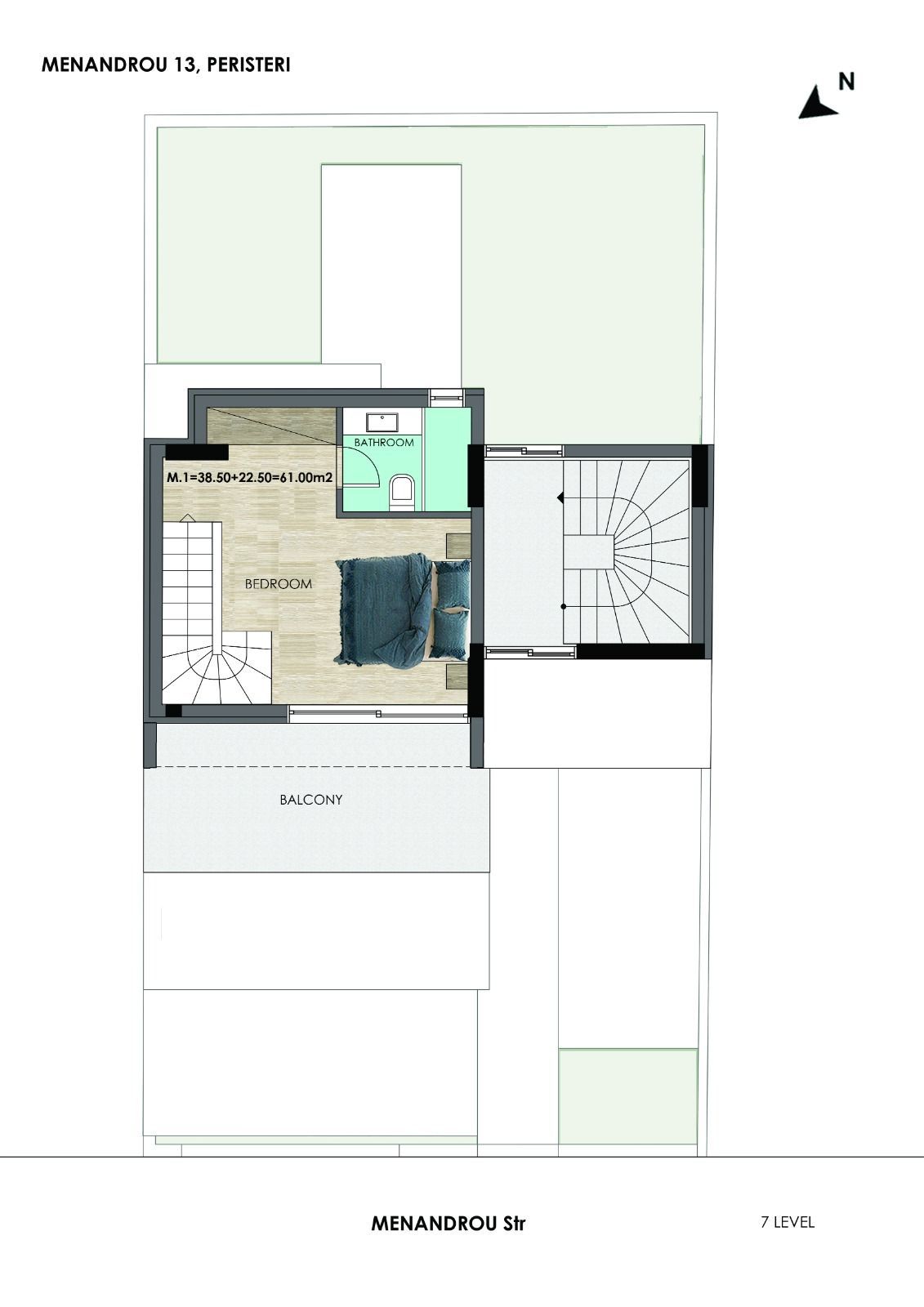 Maisonette 61 m², 6th floor, Peristeri, Athens - Western Suburbs, photo 3 of 12