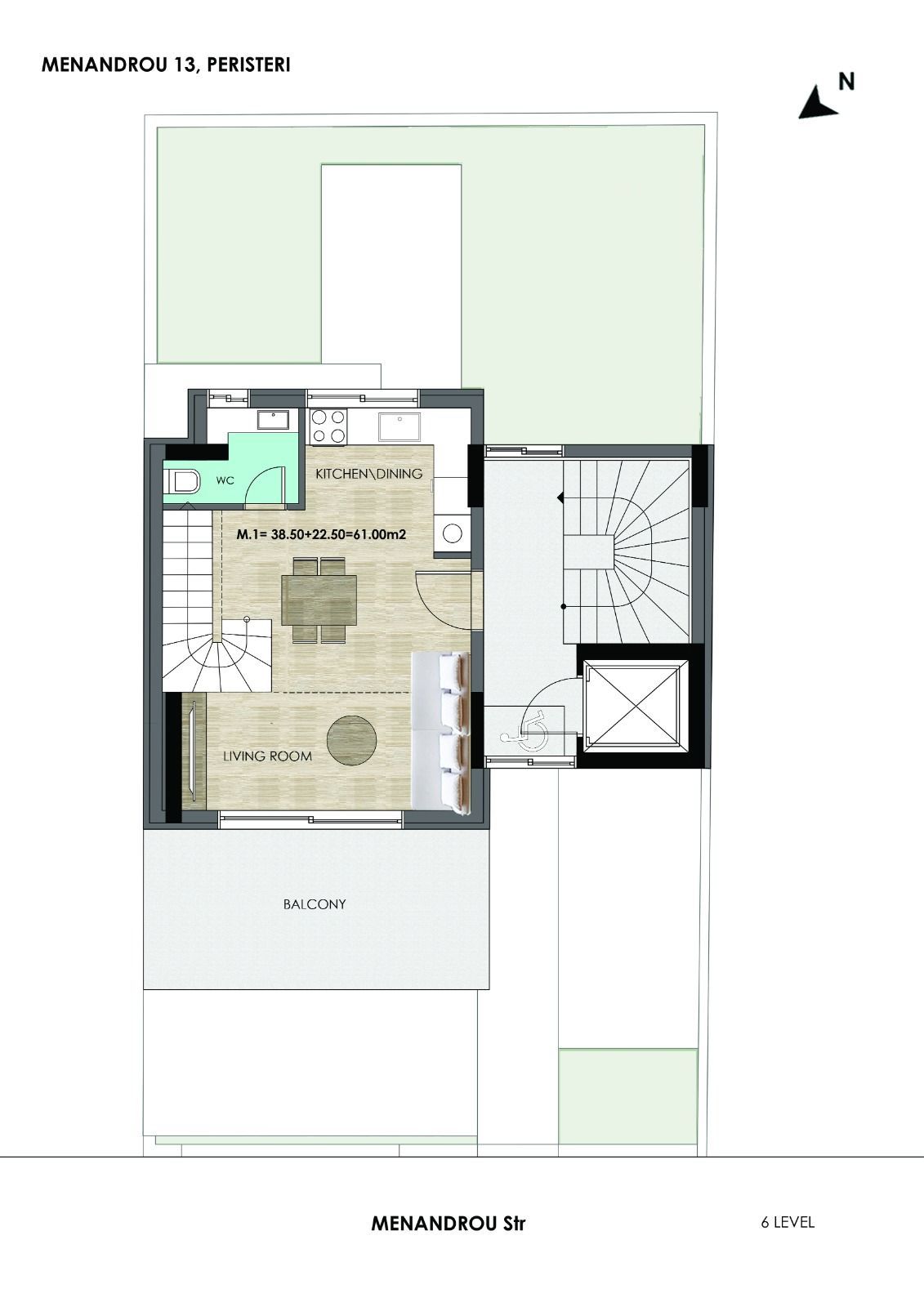 Maisonette 61 m², 6th floor, Peristeri, Athens - Western Suburbs, photo 7 of 12